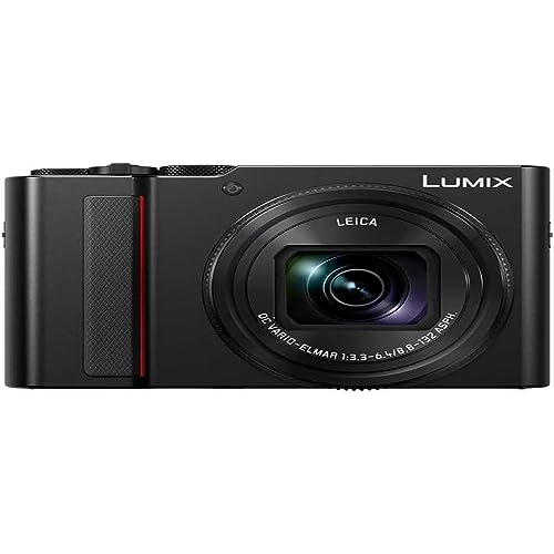 Panasonic Dc-Tz200Debk Lumix Compact Digital Camera Featuring 20.1 Mp Mos Sensor, 4K 24P And 30P Video Recording, Black