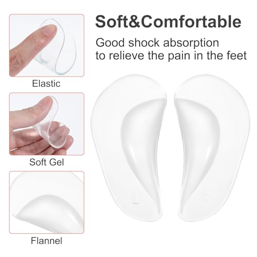 Soportes de arco de gel para mujer, 3 pares miniatura 4