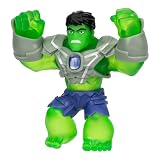 Heroes of Goo Jit Zu Marvel Infinity Armor Hulk, elastyczna figurka akcji, super elastyczna z unikalnym wypełnieniem żelowym Squishy Power, zbierz wszystkie 3