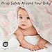 GLLQUEN BABY Receiving Blanket Boy Cotton Muslin Swaddle Blankets Girl Newborn Squares Breathable & Soft Thin Baby Blankets Cloths Double Absorbent Infant Swaddling Wrap - 6 Pack (Rosebud)