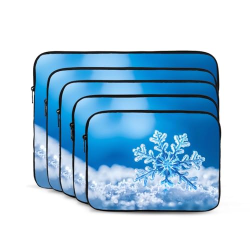 Operating Snowflake Laptop Sleeve Case 15 Inch Suitable For Notebook Computer Tablet Traveling Carrying Simple Case2