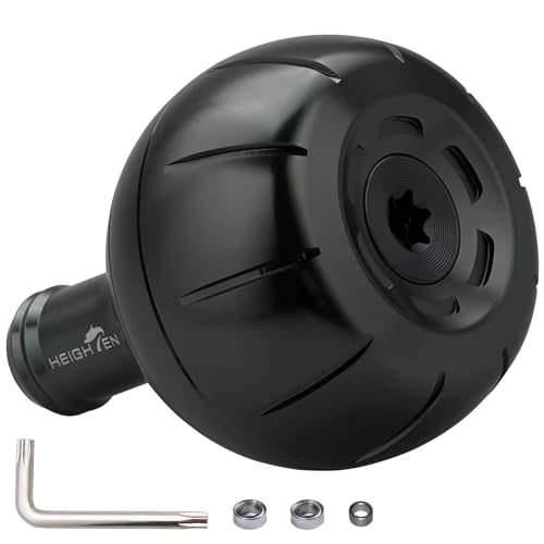 HEIGHTEN 38mm ���[�� �n���h�� �m�u �V�}�m �_�C�� �ʗp (Shimano) Type A (Daiwa) Type S �ʗp Gear Series (�_�[�N�O���[(22STELLA/23AIRITY)) (890)