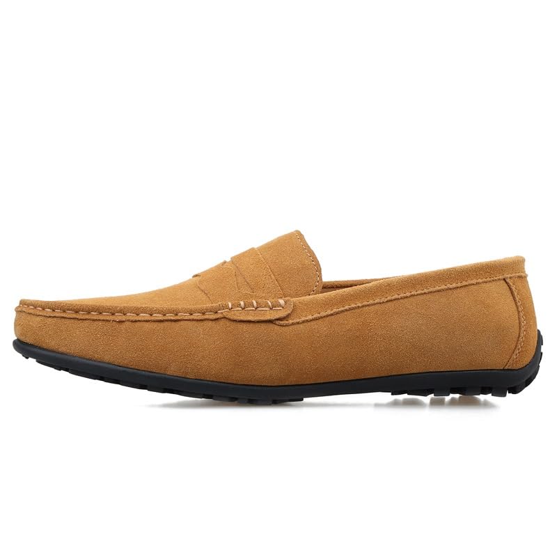 Men's Loafers Shoes Apron Toe Suede Vamp Solid Color Penny Loafer Shoe Flexible Lightweight Comfortable Fashion Classic Slip-on2