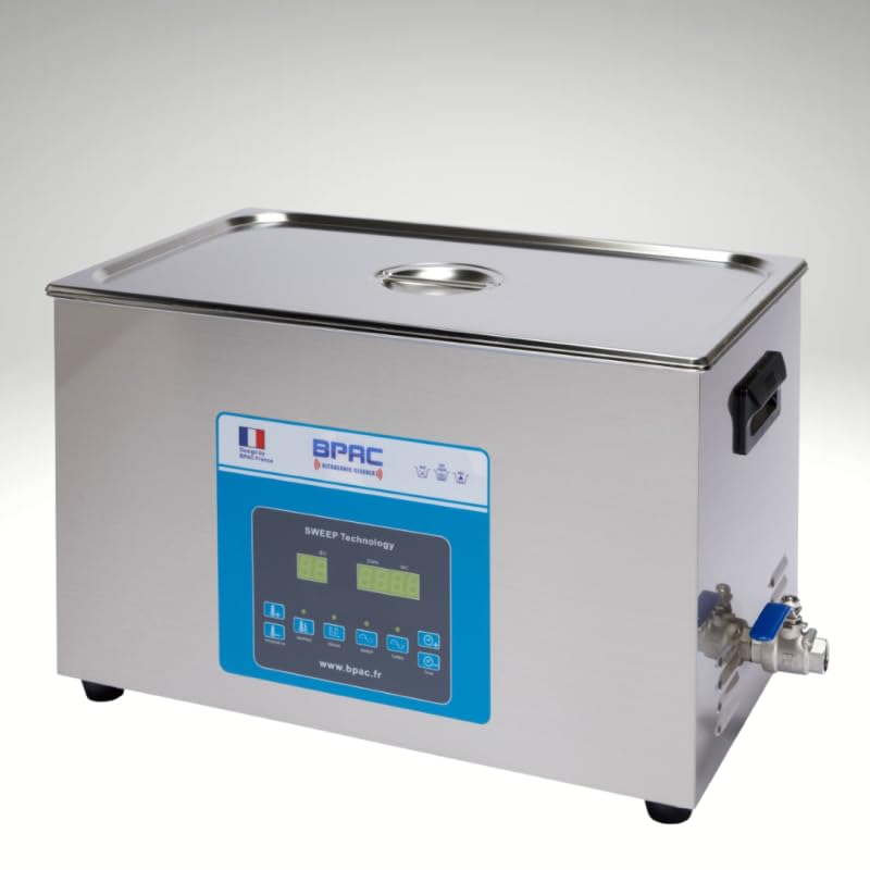 BPAC - Limpiador ultrasónico Pro con depósito de 20 litros - Turbo + Sweep + Degas - Limpiador ultrasónico de potencia 480 W - Dispositivo ultrasónico profesional - Marca francesa
