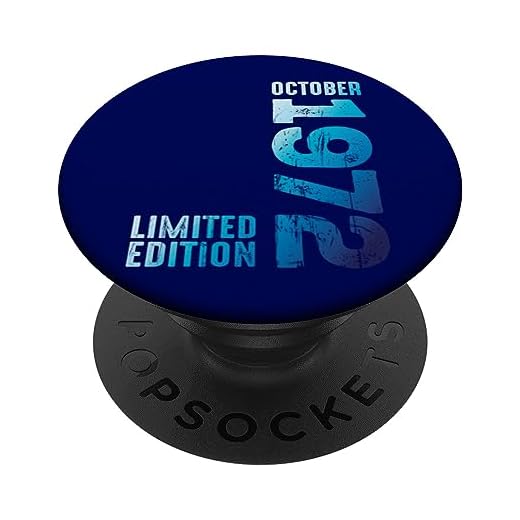 Desde octubre 1972 Año 1972 Retro 1972 Vintage 1972 Edición PopSockets PopGrip Intercambiable