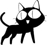 Trigun Black Cat Walking 5.5' Wide Die Cut Vinyl Decal Koroneko Sama
