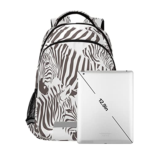Cartable à dos zèbre noir et blanc pour étudiants - 7