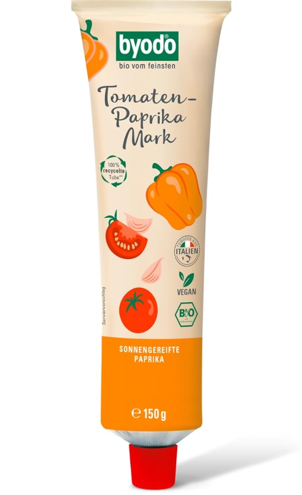 Tomaten-Paprika Mark Doppelfrucht, in der Tube 6 x 150 gr