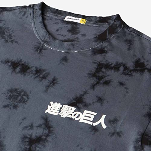 Image of Bewakoof Men's Tie & Dye 100% Cotton T-Shirt - Oversized Fit, Round Neck, Half Sleeves