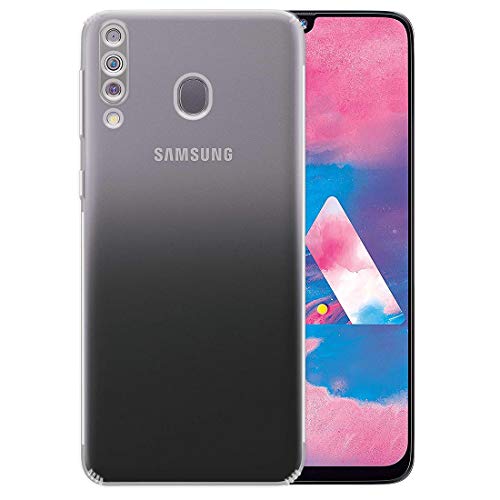 Image of Amazon Brand - Solimo Anti Dust Plug Mobile Cover (Soft & Flexible Back case), for Samsung Galaxy M30 (Transparent)