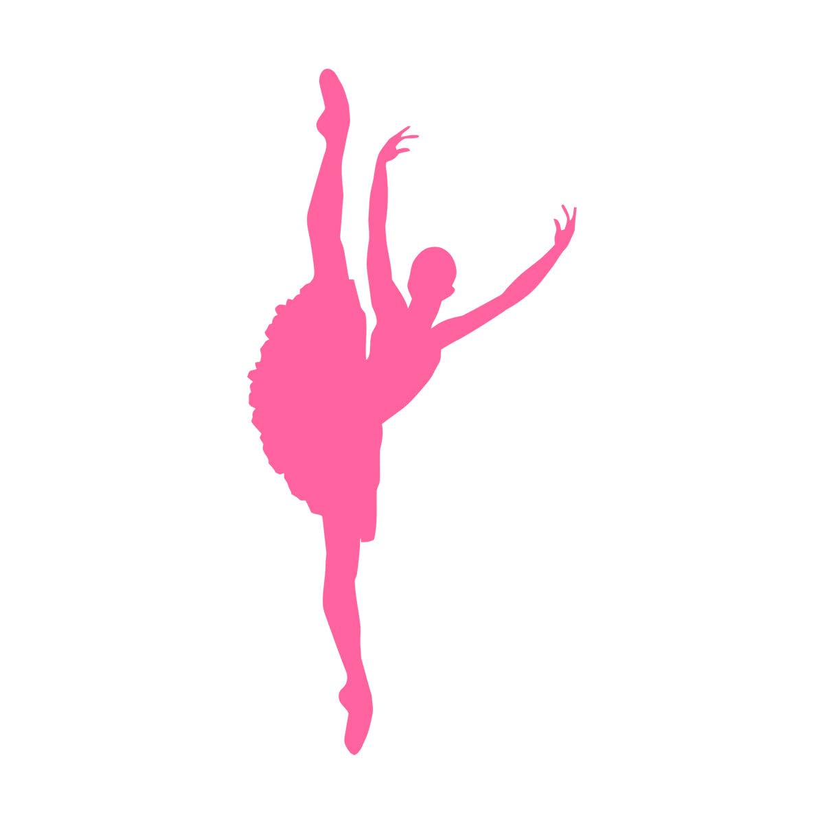 Girls Room Wall Vinyl Sticker Ballet Decal Ballerina Gymnastic Dance Dancing Studio Wall Decor Murals Removable for Home Large - 42x87cm