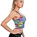 Casual Support Yoga Bra LGBT Gay Homosexual Lesbian Rainbow Lips, Padded Gym Running Workout Tank, Wirefree Sports Top for Women & Girls