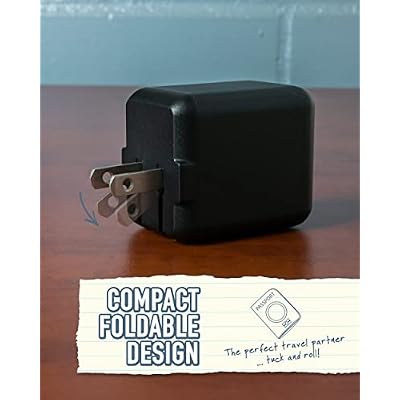 Smartish 2 Port USB Wall Charger - Charge Shack Maximum Speed 4.8 Amp Quick Charger Compatible with iPhone Android and All USB Devices (Silk) - Black