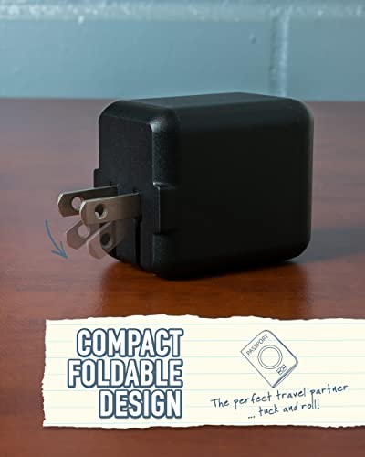 Image of Smartish 2 Port USB Wall Charger - Charge Shack Maximum Speed 4.8 Amp Quick Charger Compatible with iPhone Android and All USB Devices (Silk) - Black