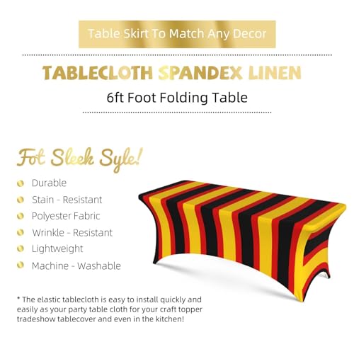 Nappe drapeau allemand 1,8m en élasthanne de qualité supérieure - 6