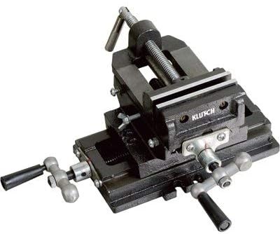 Klutch Cross Slide Drill Press Vise - 4in. Jaw Length