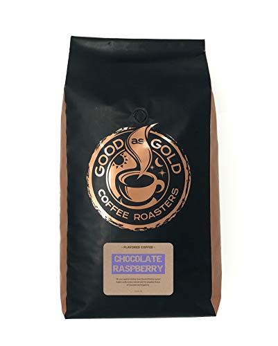 Chocolate Raspberry Coffee Beans, Flavored Coffee, Whole Bean, 5 Pound Bag – Good As Gold Coffee Roasters #TOP1