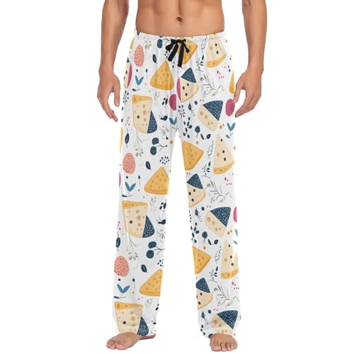 Pantalon de pyjama pour homme motif fleur de fromage idéal pour vos dimanches cocooning