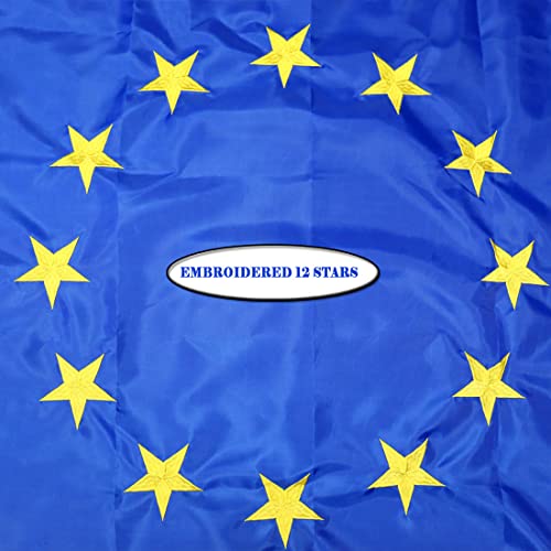 Bandera de la Unión Europea para mástil exterior de edificios oficiales y balcones 2