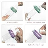 KidsMe 2-in-1 Silicone Baby Squeeze Bottle with Spoon - BPA Free,Baby Food Bottle Squeeze Feeder Baby Feeding Supplies Pacifier for Toddlers Infants Babies 4 + Months