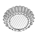 Mikinona 16Stücke Teiliges Tarteform mit Chrysanthemen Design Wiederverwendbare Backformen für Kuchen Eier Tarts und Desserts für DIY Bäckerei