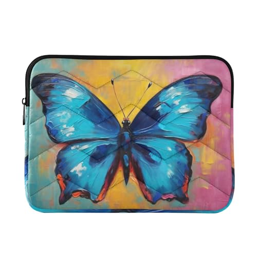 Funda para portátil tipo sobre con mariposa para laptops 13-14 pulgadas