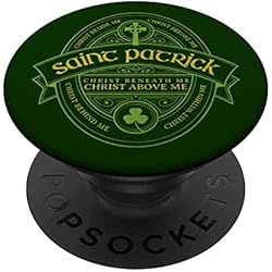 Pechera de San Patricio, oración católica Día de San Patricio PopSockets PopGrip Intercambiable