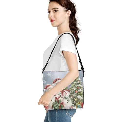 Image of HUGS IDEA Boho Bags for Women Leather Handbag Shoulder Bucket Crossbody Purse