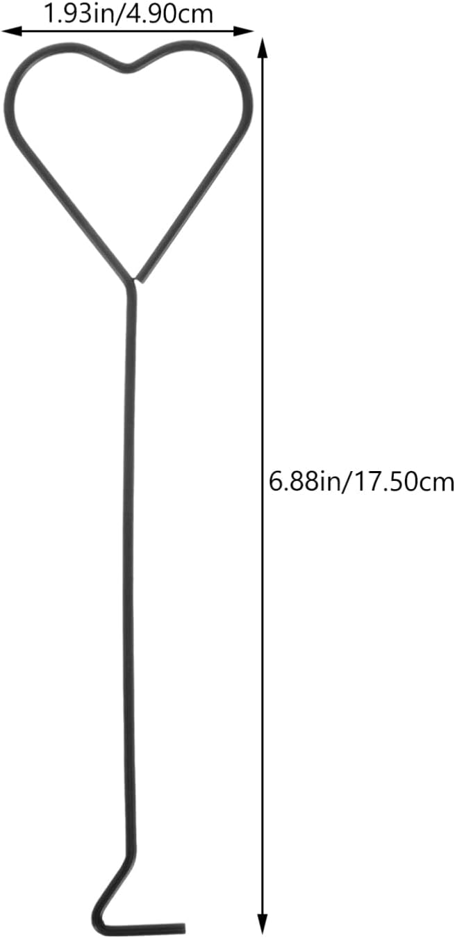 Hemoton 4Pcs Heart Design Candle Wick Dippers Stainless Steel Candle Extinguishing Hooks Safe Wick Trimming Tools for Home Care