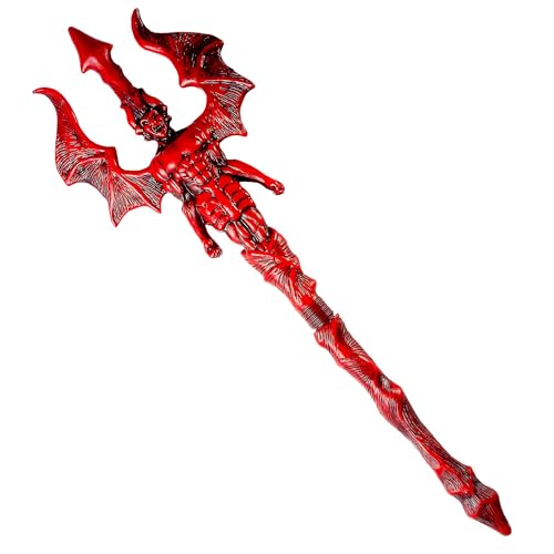 Devil Pitchfork 73cm Red Accessory for Halloween Lucifer Satan Fancy Dress