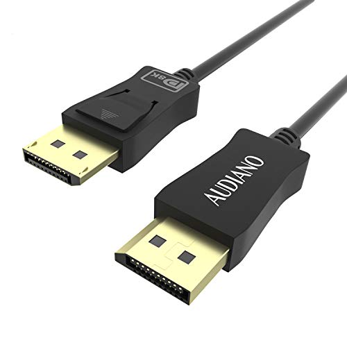 8K DisplayPort Cable?AUDIANO DP to DP1.4 Cable, Support 8K@60Hz, 4K@144Hz, 32.4Gbps, HBR3, HDR10, HDCP 2.2 for PC Monitor (8K DP 1.4-6.6ft)