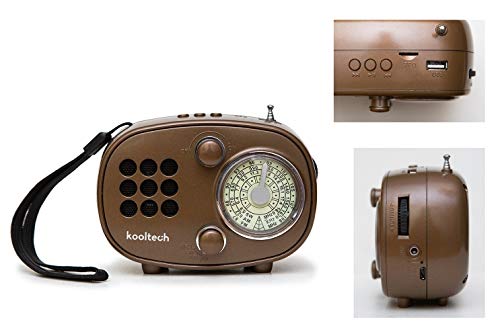 Kooltech 019533 Radio BT USB Vintage/Reggae/15, Talla Única