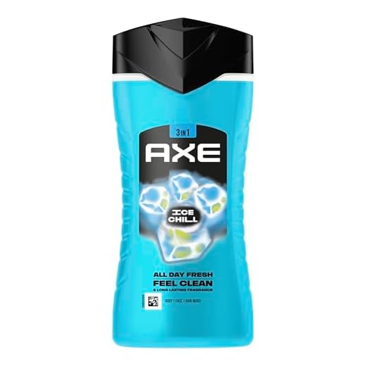 Axe 3-in-1 Duschgel & Shampoo Ice Chill für langanhaltende Frische und Duft nach der Dusche dermatologisch getestet 250 ml