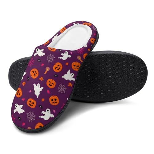 Womens Clog Slippers Comfy Bedroom Slip-On Shoes Ladies Halloween Slippers Warm Cotton House Slippers Indoor Outdoor2