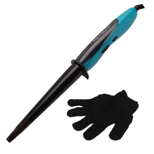 Revlon 3X Ceramic Tapered Curling Wand for Long Lasting Curls & Waves