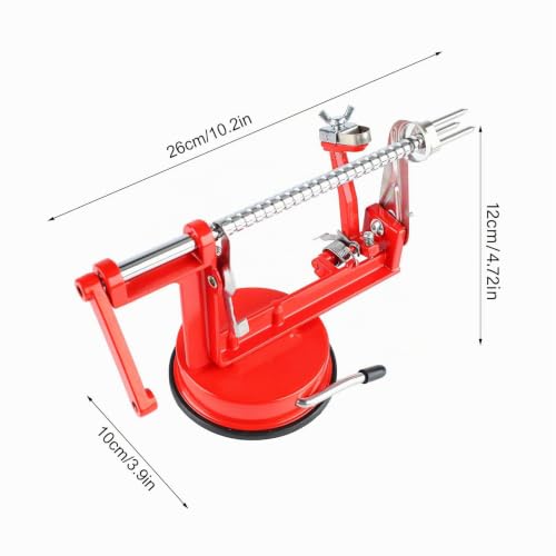 Pelador de frutas y descorazonador de acero inoxidable en espiral 3
