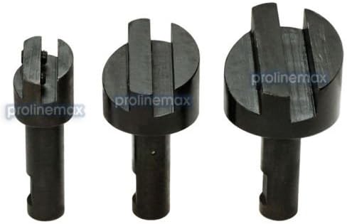 Prolinemax 3 PC 1/2'' Shank 3/4'' - 1-1/2'' Fly Cutter Set, Alloy Steel, Straight Cut, 2 Flutes, Woodworking Tools