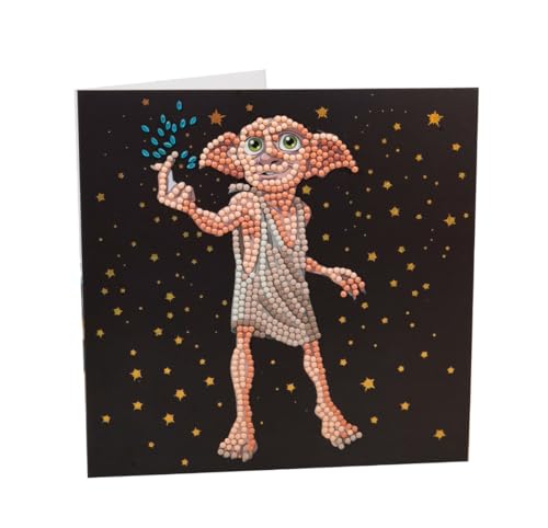 Carte Crystal Art Dobby l'elfe de maison 18x18 cm pour broderie diamant