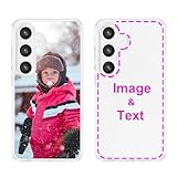 MXCUSTOM Custom Phone Case for Samsung Galaxy S25 FE, Customized Personalized Shockproof Cases with Photo Image Text Picture Design Your Own Phone Cover[Soft Cushion Bumper+Hard PC Back](HC1-CR-P1)