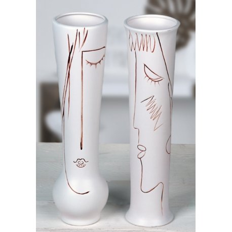 Casablanca Vase Art cremeweiss,H.38cm,Keramik2f.sort.