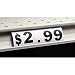 SHAW & SLAVSKY INC Storage Box for Shelf Edge Price Numbers Clear Plastic 9 Compartment - 8 1/2