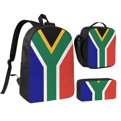 Sac à dos Afrique du Sud lot de 3 pièces résistant avec sac lunch