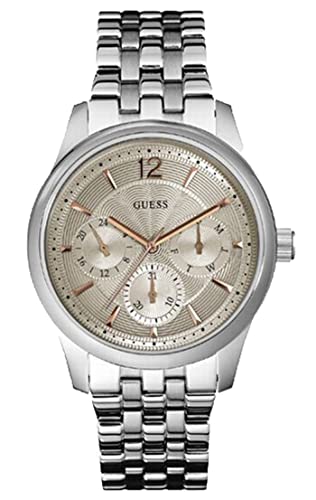 Guess W0474G2 montre mouvement analogique et bracelet acier silver mixte