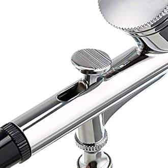 Airbrush Kit, Airbrush Gun Dual Action Gravity Feed Set, 0.3mm Needles, 7CC Fluid Cup, Multi-Purpose Air Brush Makeup Model Coloring Painting Nail Art Tattoo