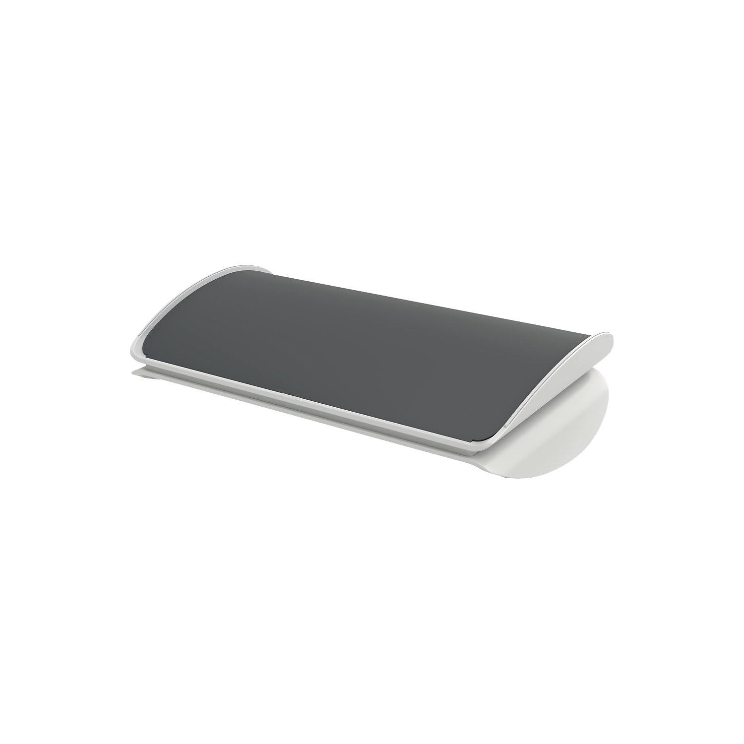 Leitz Ergo Poggiapiedi Ergonomico Regolabile per Scrivania con 2 Impostazioni di Altezza, 50,8 x 13,5 x 30 cm, Grigio Chiaro/Bianco, 65030085
