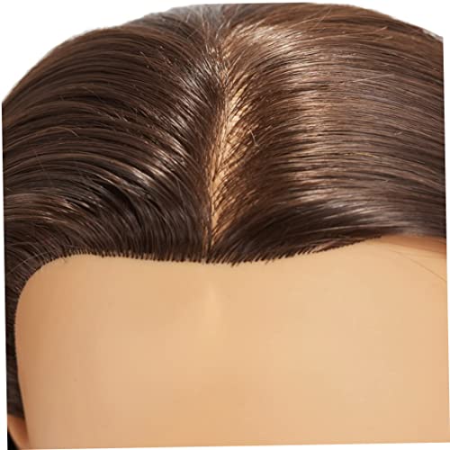 Tête coiffante 24,80 pouces avec cheveux synthétiques pour bijoux et cosmétique - 4