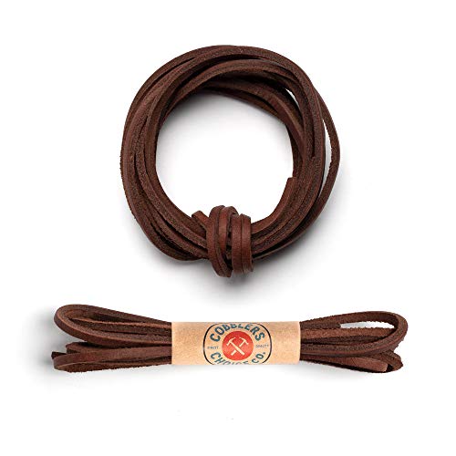 Cobbler’s Choice 72' Leather Boot Laces in Clay Red - Made from USA Hides