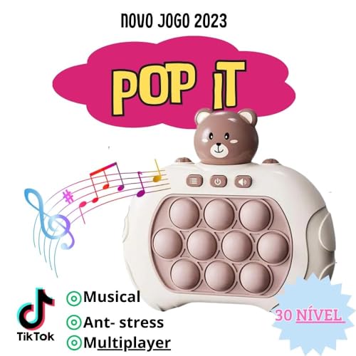 Pop It Eletrônico Anti-Stress: Brinquedo Bolhas Relaxantes e Divertidas para Crianças e Adultos Fidg