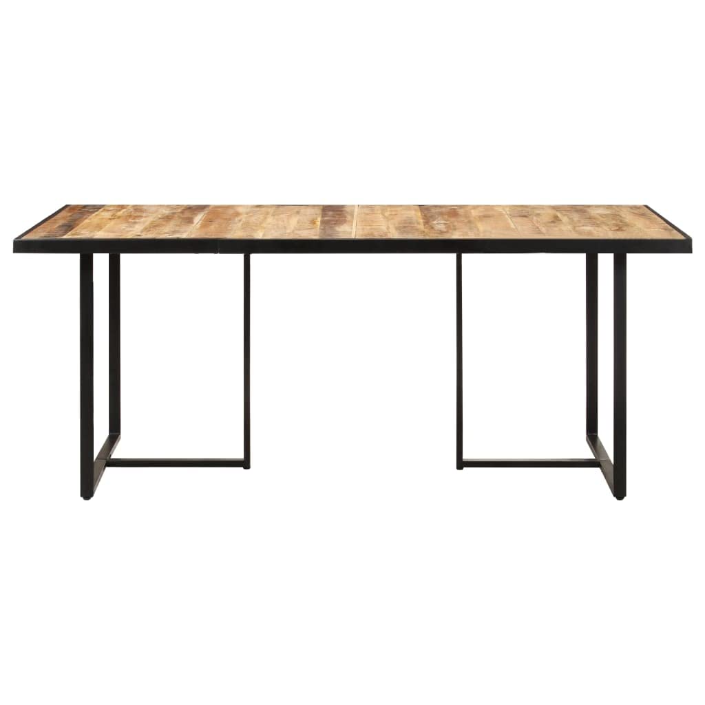 Table à manger 160 cm en bois de manguier, parfaite pour vos dîners chaleureux