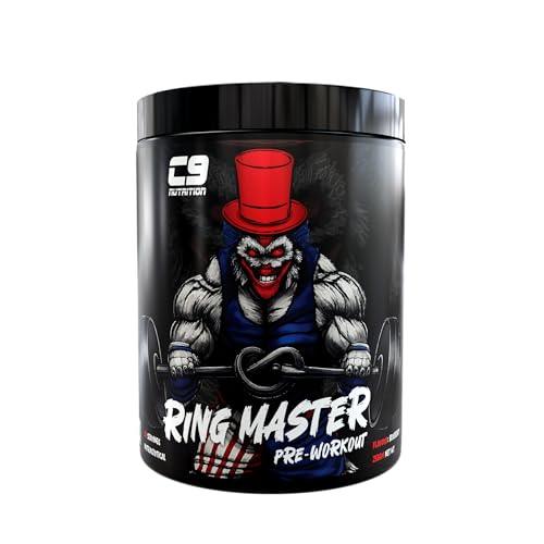 Image of C9 Nutrition Ring Master Pre Workout Powder for Men & Women | 30 Servings | 255gm | Blueberry Flavor | 3000mg Beta Alanine, Citrulline Malate, Taurine & Creatine | High Energy, Pump, Strength & Focus